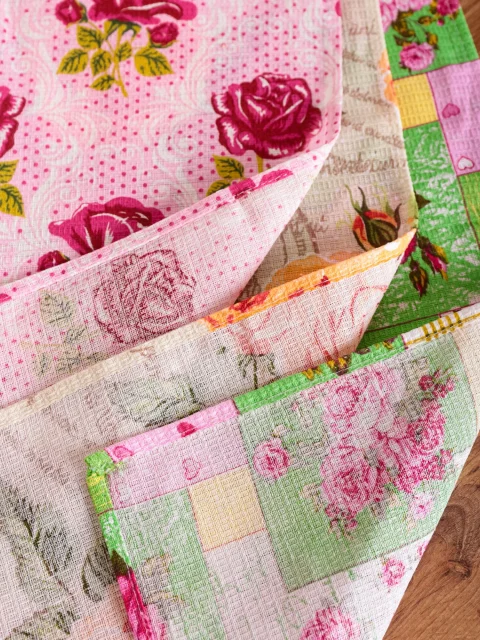 Набор полотенец текстиль без границ, вафельная ткань, 100% хлопок, 3 шт